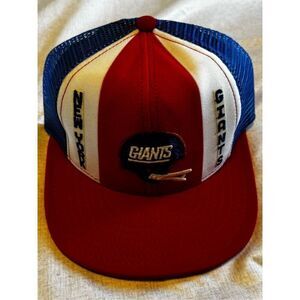 NY Giants New York Vintage AJD Lucky Stripes Mesh Snap Trucker Hat Cap